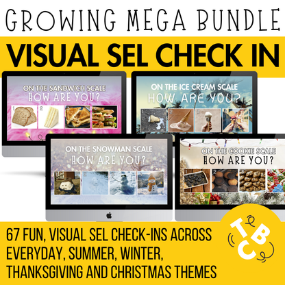 SEL VISUAL CHECK-INS BUNDLE! 67 Seasonal & Everyday Engaging Emotional Prompts