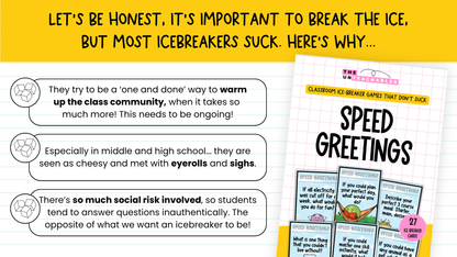 Speed Greetings Card Game: Back to School Icebreaker Activity and Brain Breaks