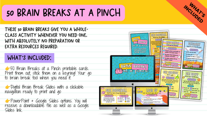 The Brain Break MEGA Bundle | 1000+ Engaging Questions, Activities, Slides and Prompts