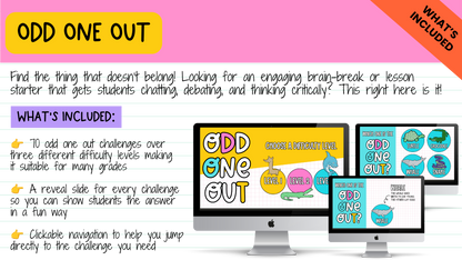 The Brain Break MEGA Bundle | 1000+ Engaging Questions, Activities, Slides and Prompts