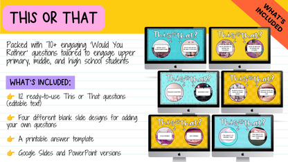 The Brain Break MEGA Bundle | 1000+ Engaging Questions, Activities, Slides and Prompts