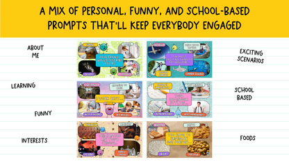Four Corners Icebreaker & Brain Break Game | Back to School Grade 5+ | 50 SLIDES