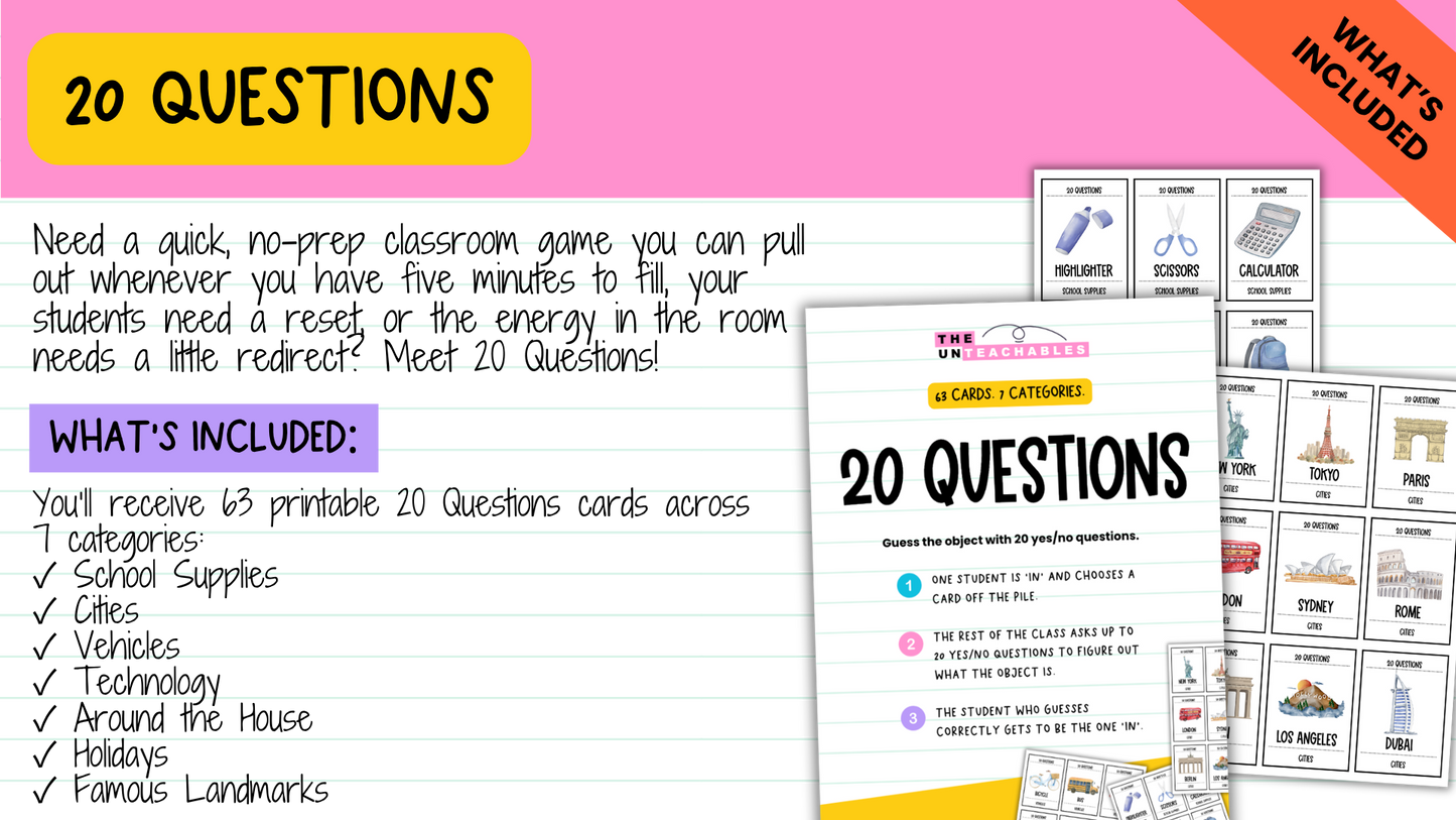 The Brain Break MEGA Bundle | 1000+ Engaging Questions, Activities, Slides and Prompts