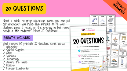The Brain Break MEGA Bundle | 1000+ Engaging Questions, Activities, Slides and Prompts