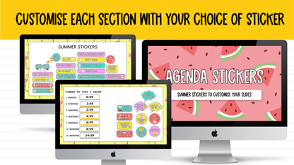 Summer Agenda Slides | w/ 50+ Seasonal Bell Ringers, Do Nows, Starter Activities