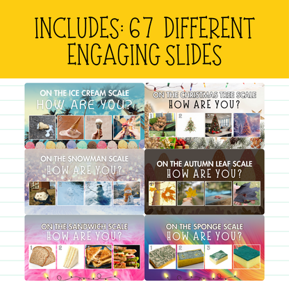 SEL VISUAL CHECK-INS BUNDLE! 67 Seasonal & Everyday Engaging Emotional Prompts