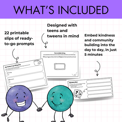 Cup Filler SEL Starters | 22 Kindness, Community & Connection Bell Ringers