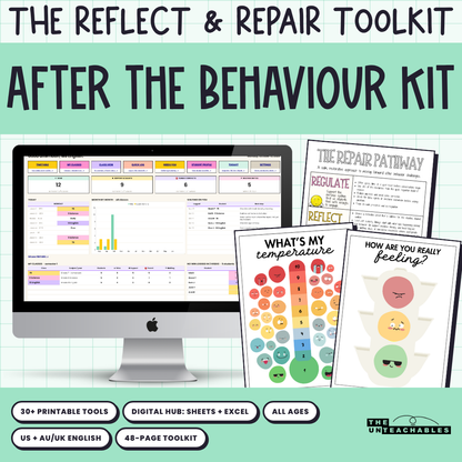 After the Behaviour Kit: The Reflect & Repair Toolkit | Restorative Behavior Reflection Sheets + Digital Classroom Management Hub