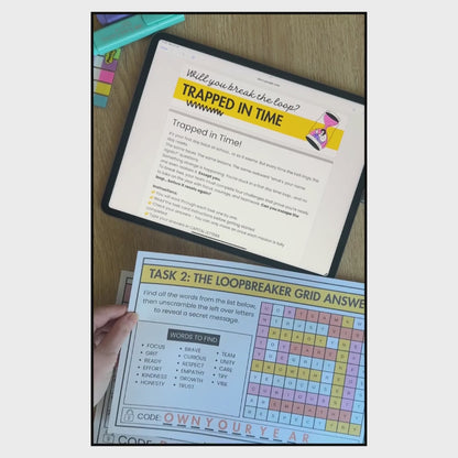 Back to School Escape Room for Middle / High | First Week Team Building & Values